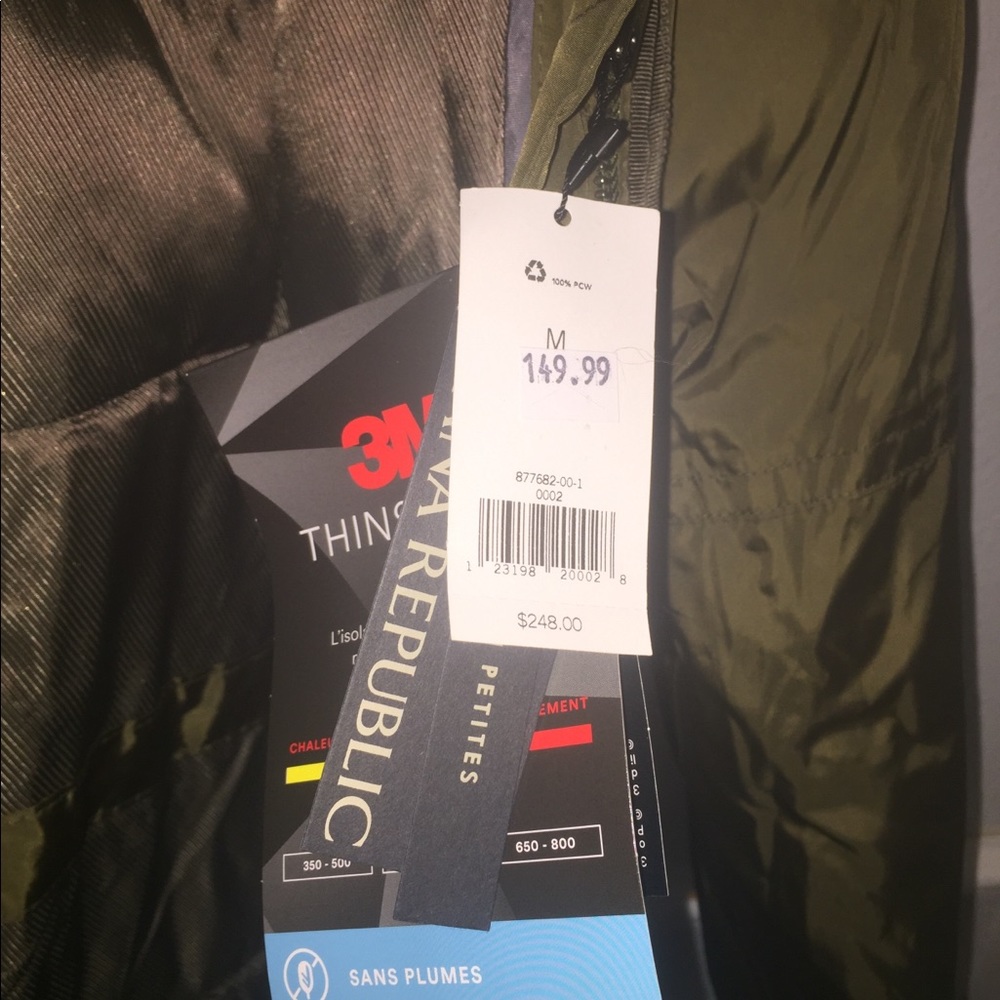 Long green banana republic nom feathered jacket. - Picture 6 of 6